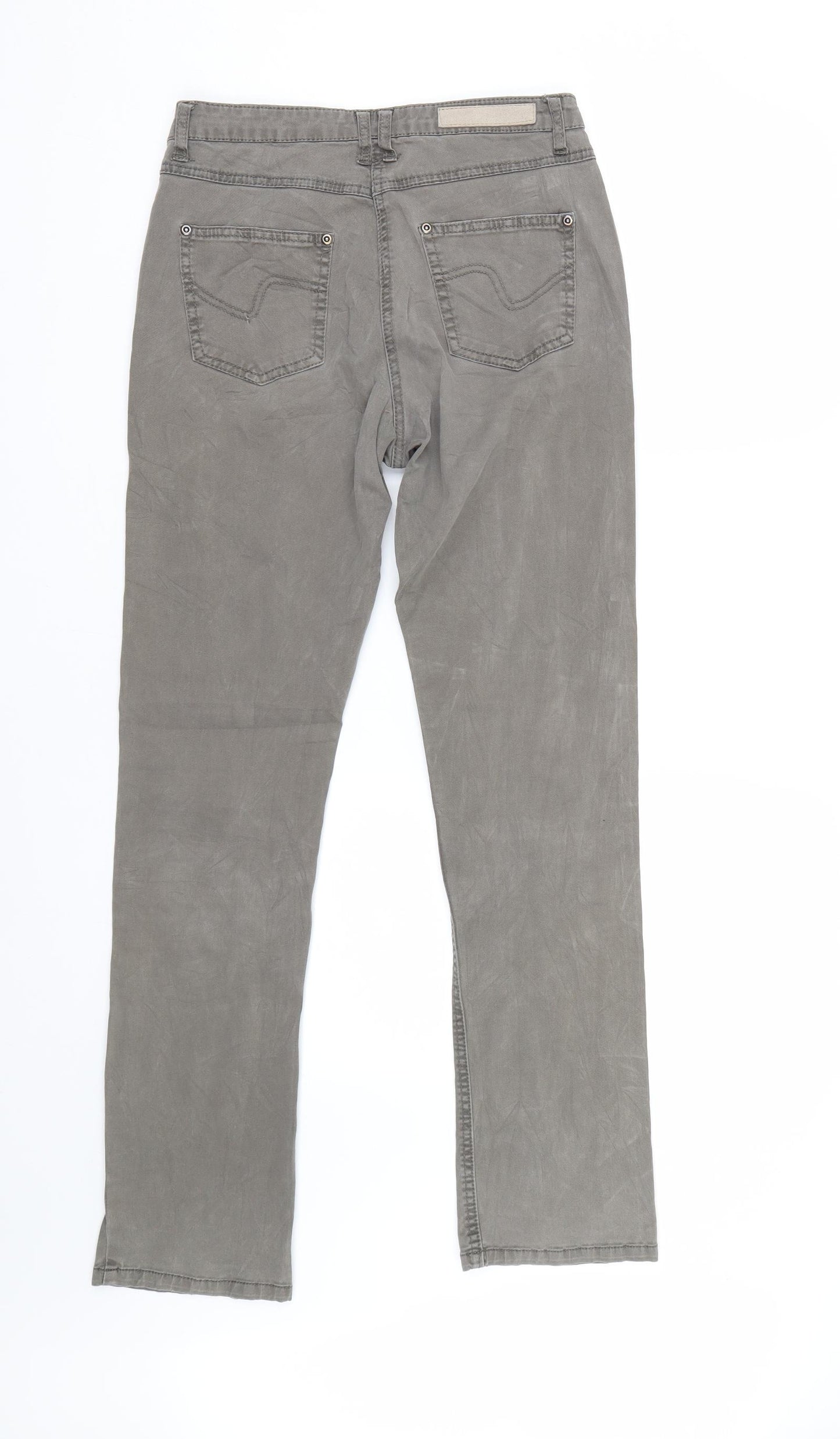 Intown Mens Green  Denim Straight Jeans Size 28 L30 in