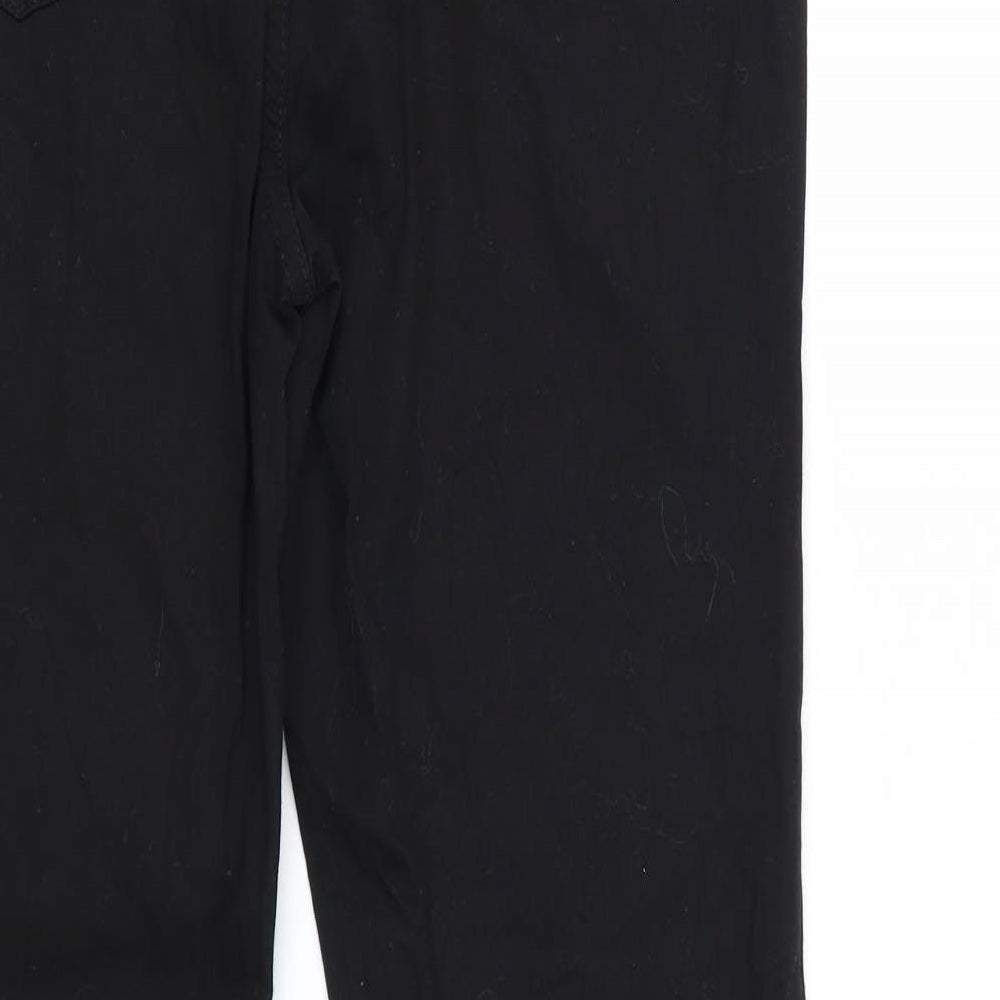 Isolde Womens Black  Denim Straight Jeans Size 12 L31 in