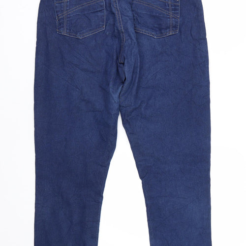 VRS Womens Blue  Denim Straight Jeans Size 12 L29 in