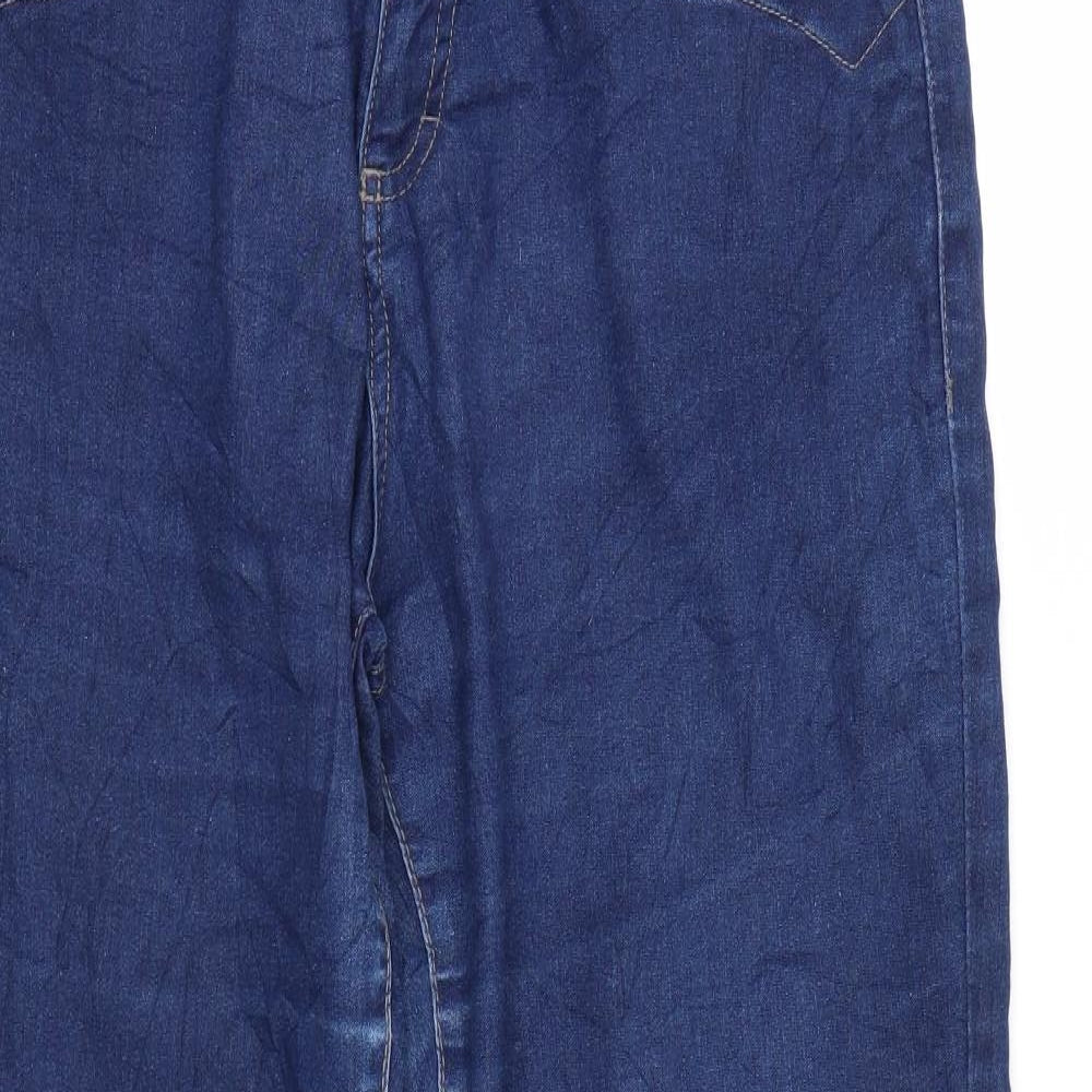 VRS Womens Blue  Denim Straight Jeans Size 12 L29 in