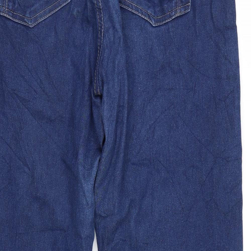 VRS Womens Blue  Denim Straight Jeans Size 12 L29 in