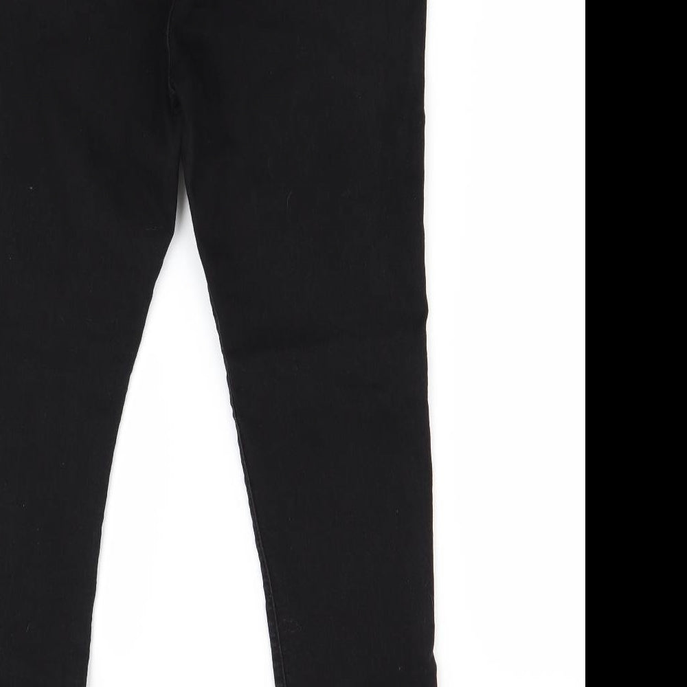 Preworn Womens Black  Denim Jegging Jeans Size 14 L27 in