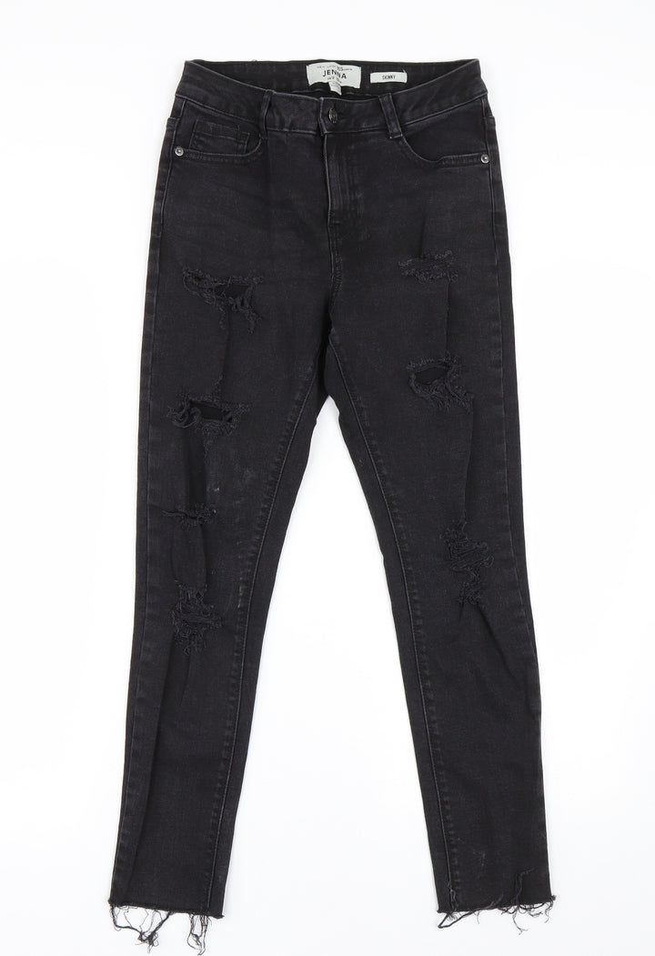 New Look Girls Black  Denim Skinny Jeans Size 12 Years