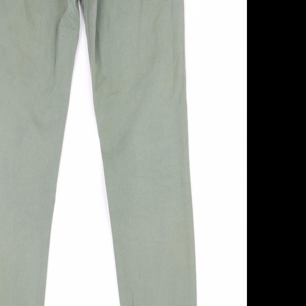 NEXT Womens Green  Denim Straight Jeans Size 8 L28 in
