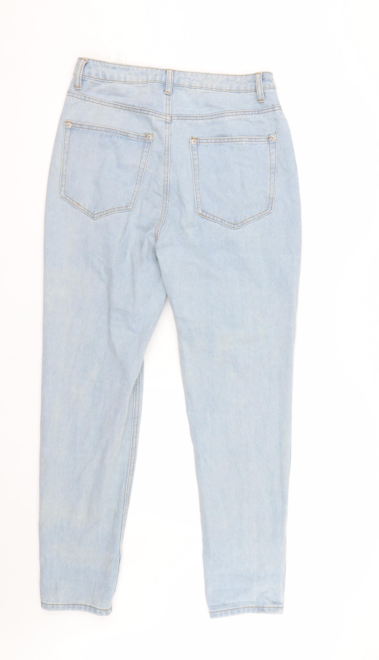 Pretty Little Thing Womens Blue  Denim Straight Jeans Size 10 L29 in
