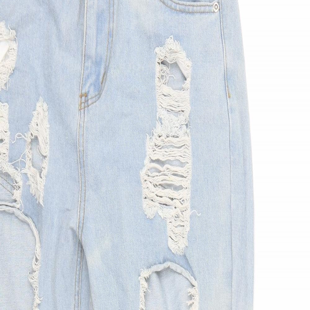 Pretty Little Thing Womens Blue  Denim Straight Jeans Size 10 L29 in