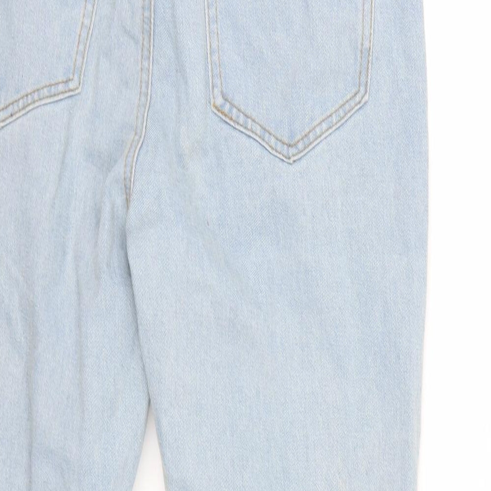 Pretty Little Thing Womens Blue  Denim Straight Jeans Size 10 L29 in