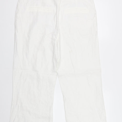 Per Una Womens White   Trousers  Size 14 L27 in - Short