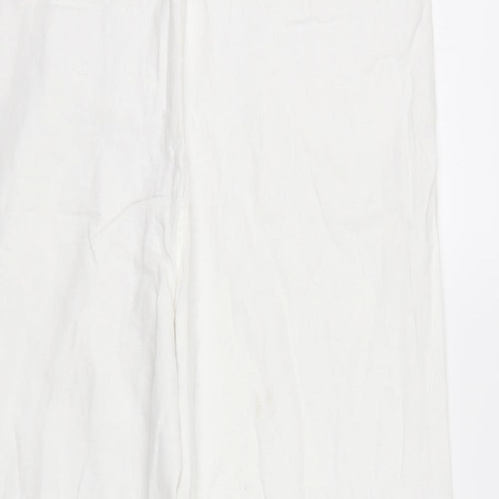 Per Una Womens White   Trousers  Size 14 L27 in - Short