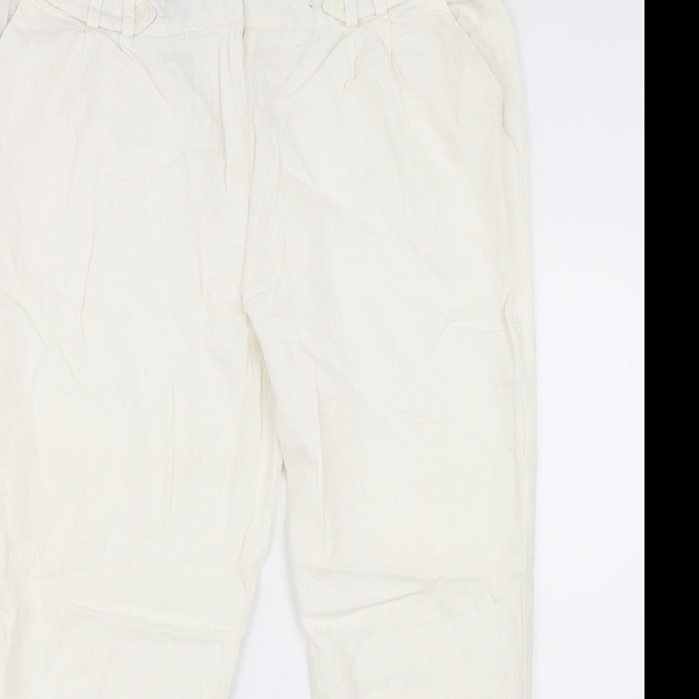 Primark Womens Ivory   Trousers  Size 16 L25 in