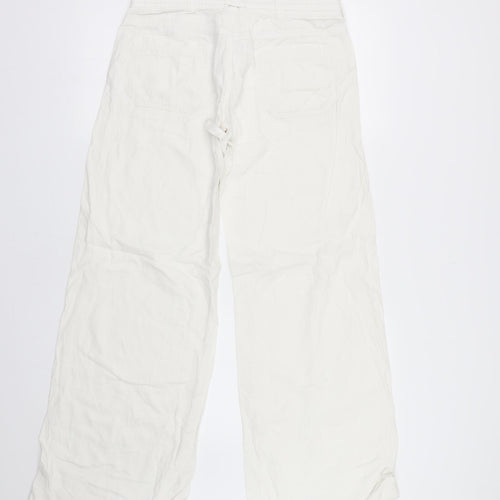 New Look Womens White   Trousers  Size 8 L31 in