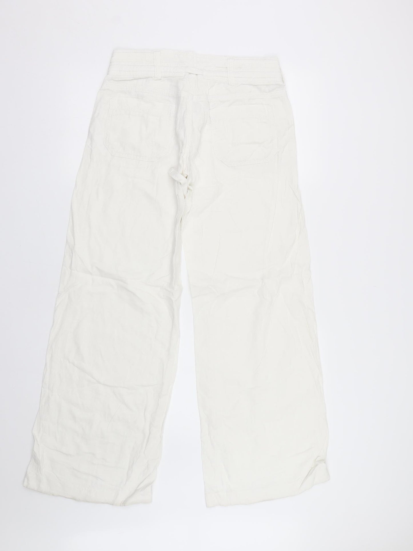 New Look Womens White   Trousers  Size 8 L31 in