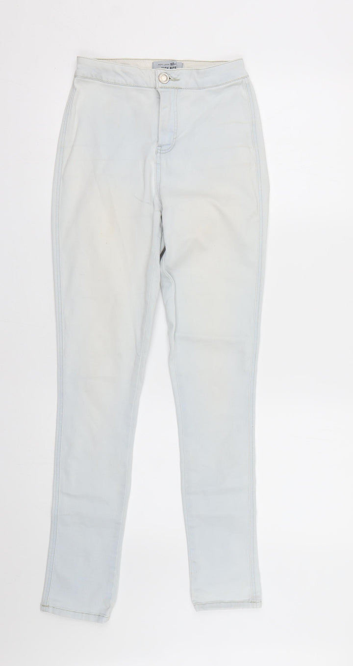 New Look Girls Blue  Damask Skinny Jeans Size 14 Years