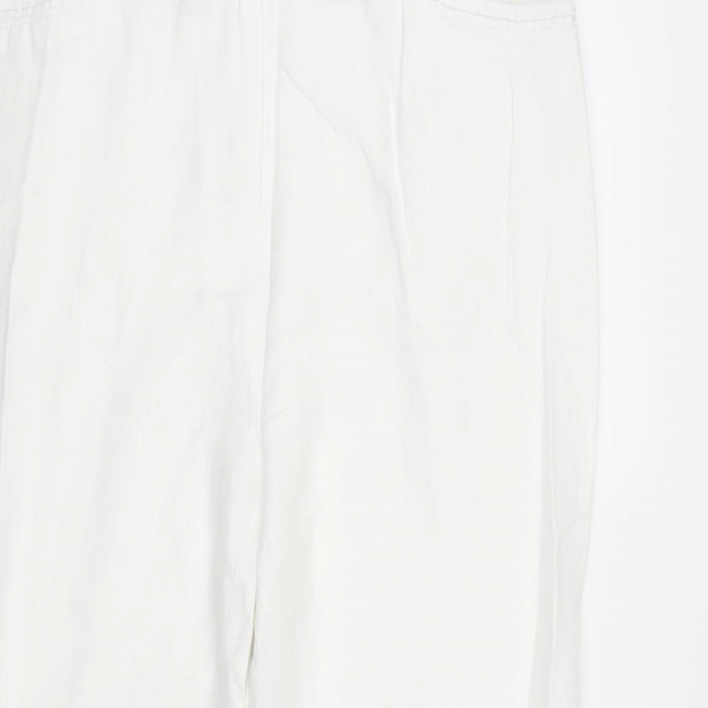 Per Una Womens White   Trousers  Size 16 L29 in