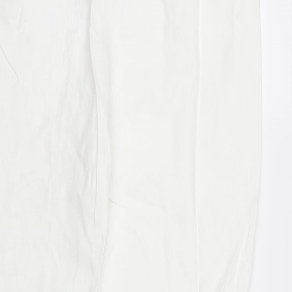 Per Una Womens White   Trousers  Size 16 L29 in