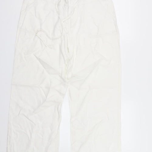 Primark Womens White   Trousers  Size 12 L30 in