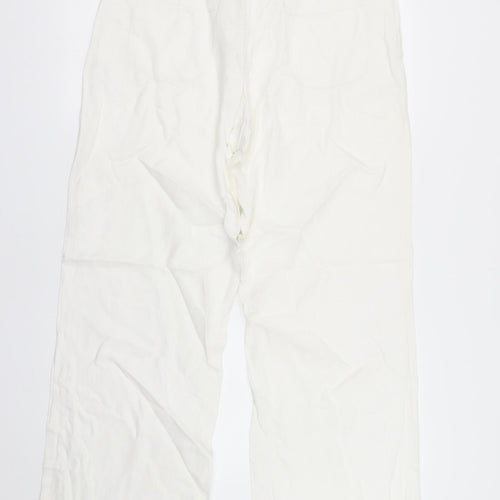 Primark Womens White   Trousers  Size 12 L30 in