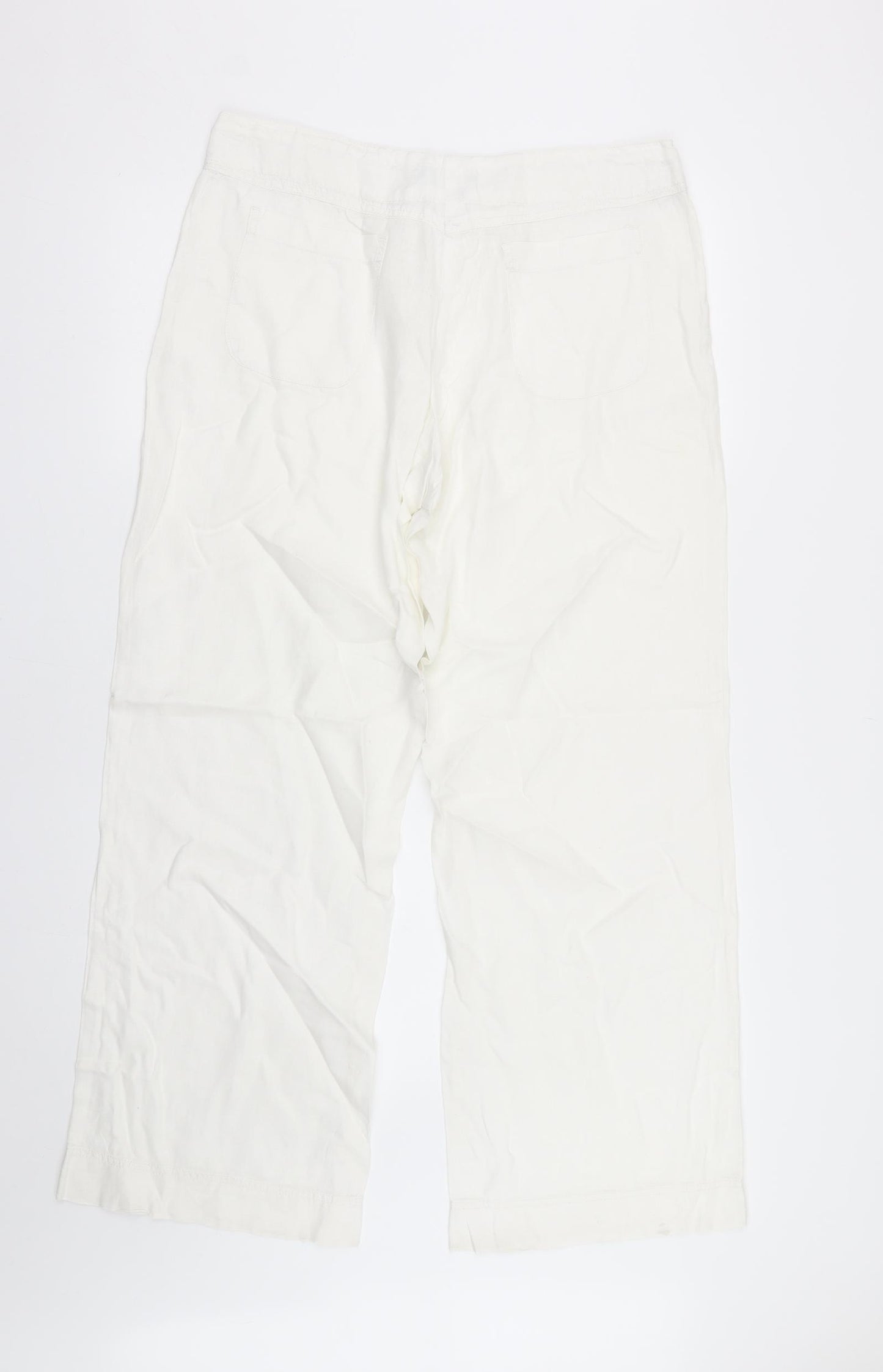 Primark Womens White   Trousers  Size 12 L30 in