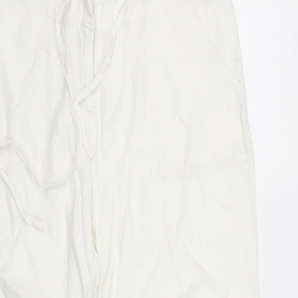 Primark Womens White   Trousers  Size 12 L30 in