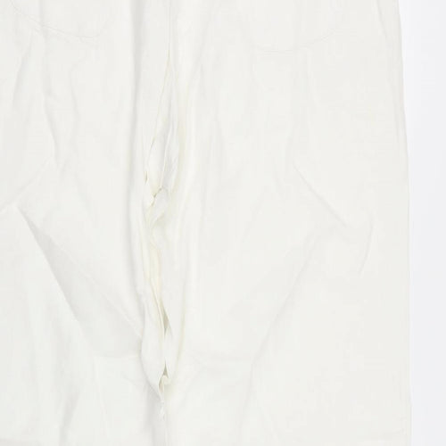 Primark Womens White   Trousers  Size 12 L30 in