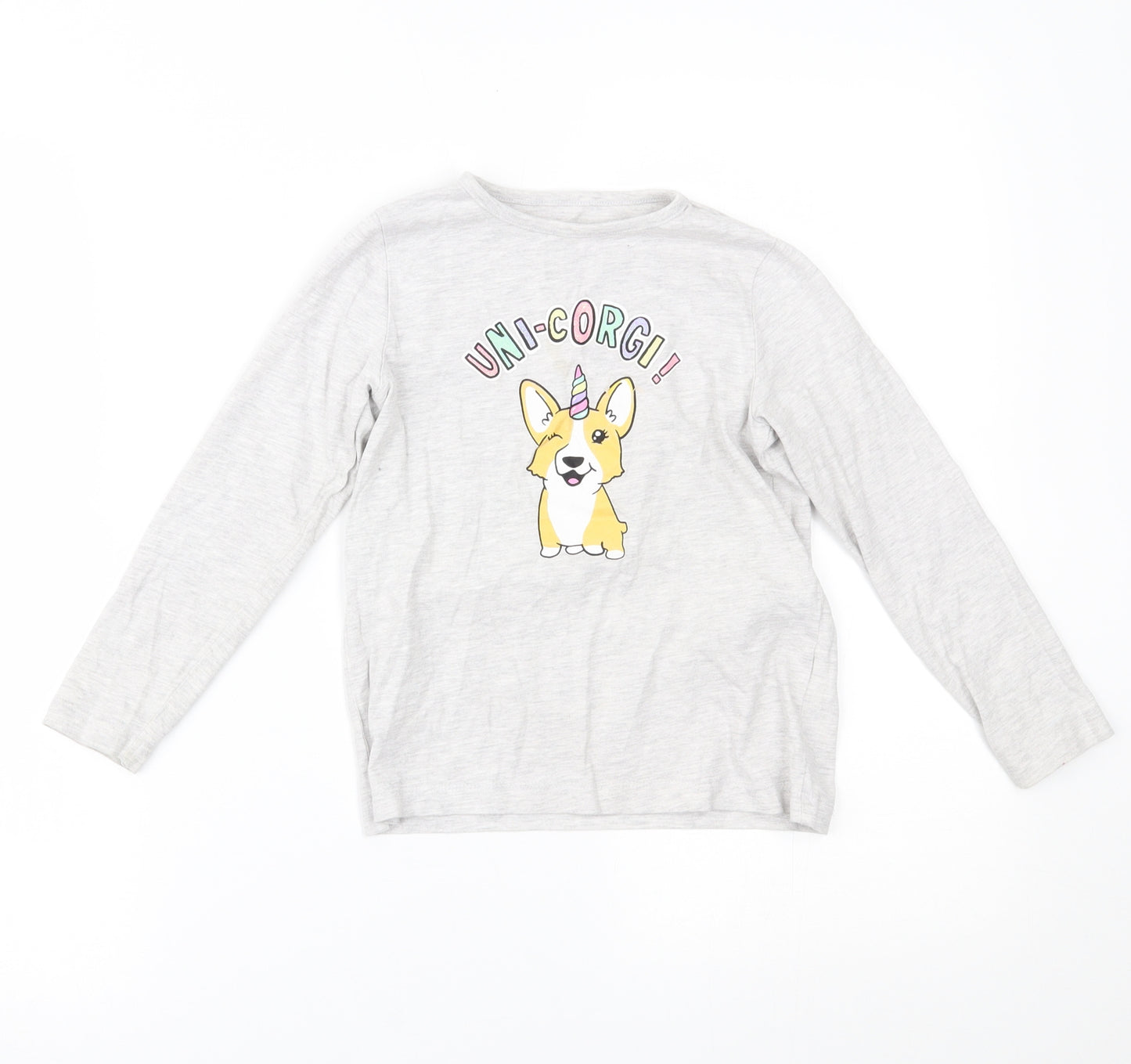 Primark Girls Grey   Basic Blouse Size 5-6 Years
