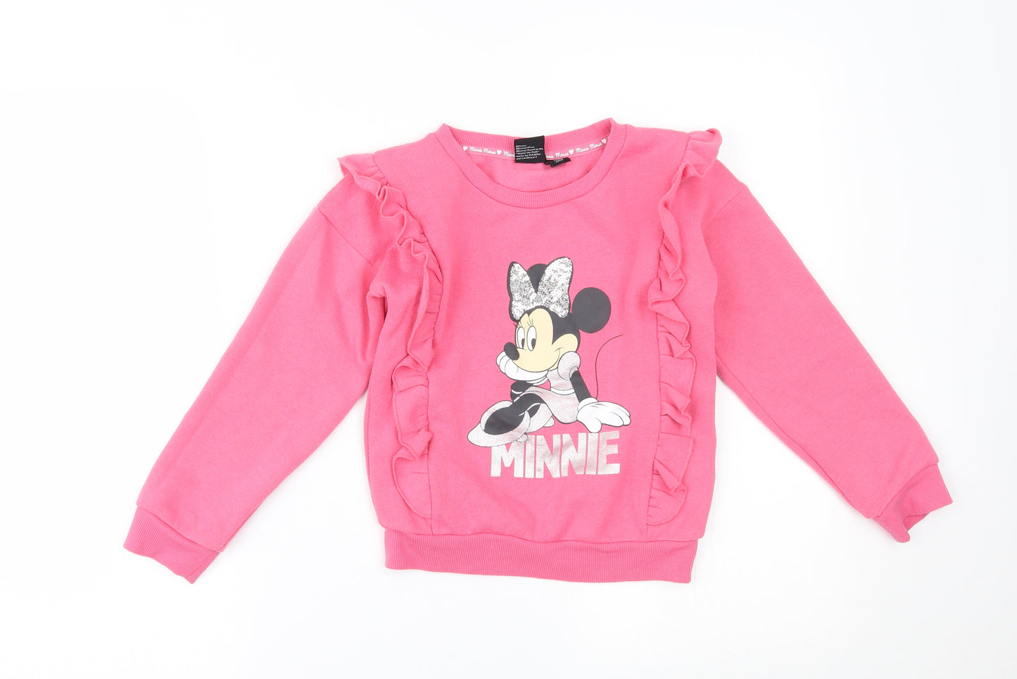 Primark Girls Pink   Pullover Jumper Size 6-7 Years