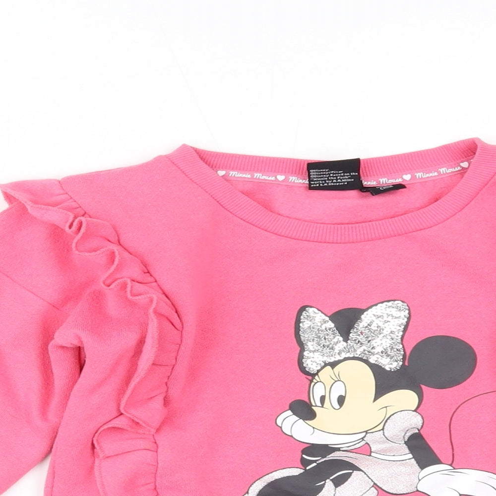 Primark Girls Pink   Pullover Jumper Size 6-7 Years