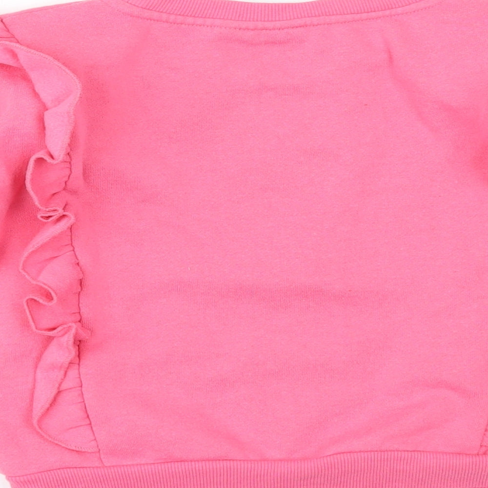 Primark Girls Pink   Pullover Jumper Size 6-7 Years