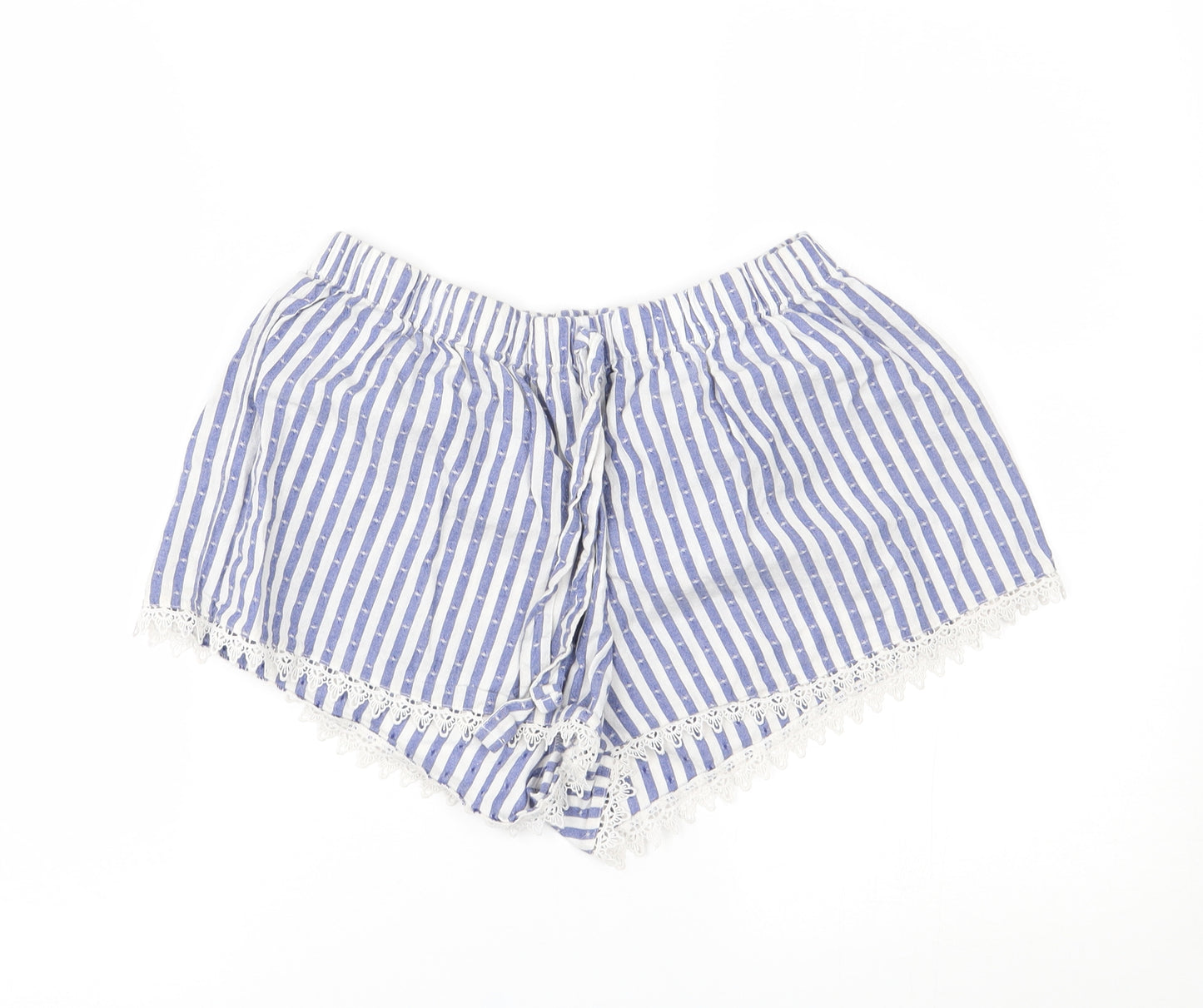 Primark Womens Blue Striped   Pyjama Pants Size M