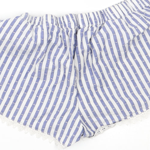Primark Womens Blue Striped   Pyjama Pants Size M
