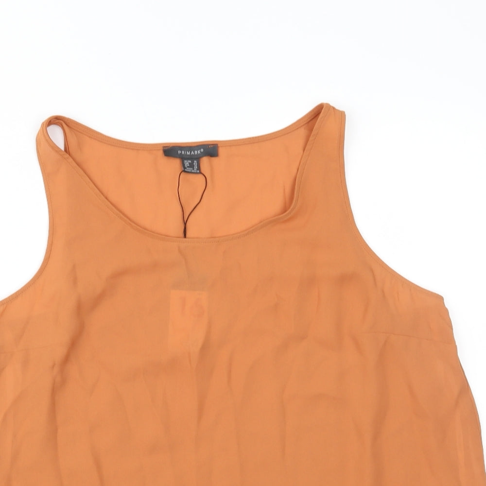 Primark Womens Brown   Basic Tank Size 16