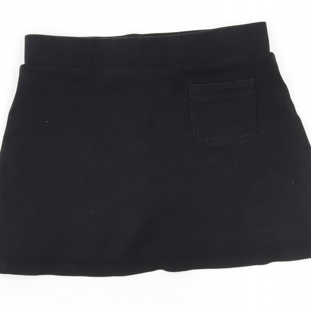 Marks and Spencer Girls Black   Mini Skort Size 9-10 Years