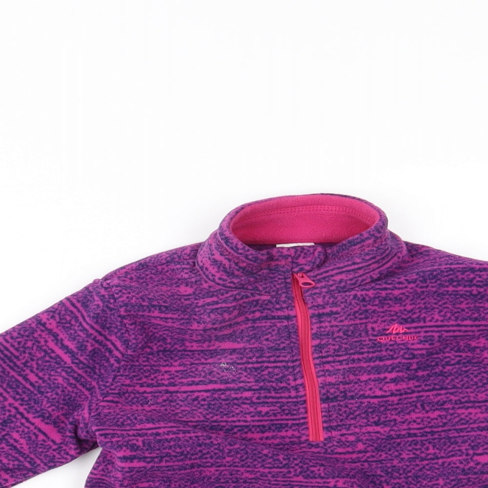 Quechua Girls Purple   Pullover Jumper Size 5-6 Years