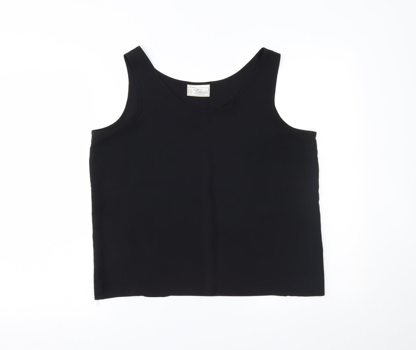 Debenhams Womens Black   Basic Tank Size 14