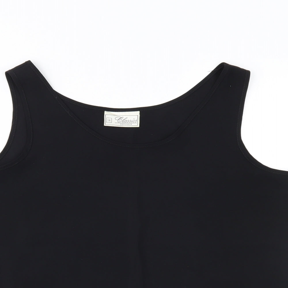 Debenhams Womens Black   Basic Tank Size 14