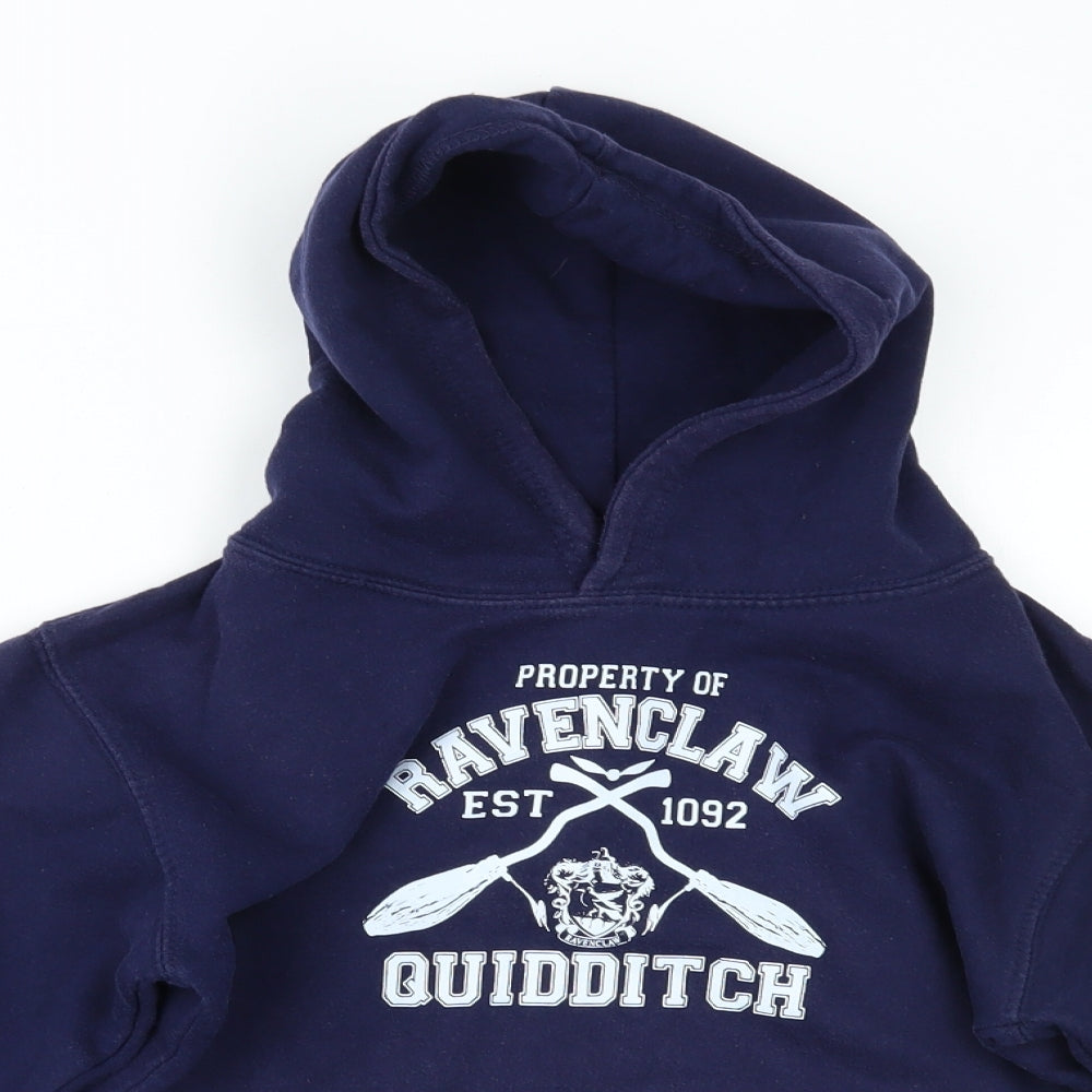 Awdis Boys Blue   Pullover Hoodie Size L  - HARRY POTTER