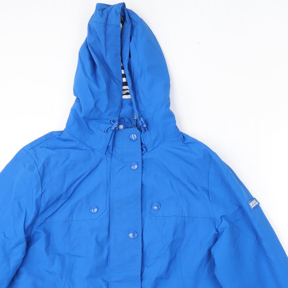 Maine New England Womens Blue   Rain Coat Coat Size 16