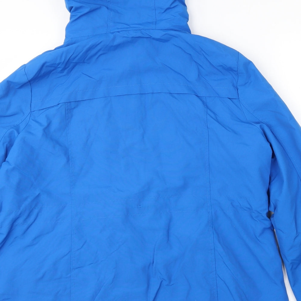 Maine New England Womens Blue   Rain Coat Coat Size 16