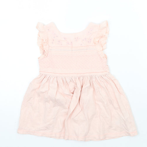 NEXT Girls Pink Floral  A-Line  Size 12 Months