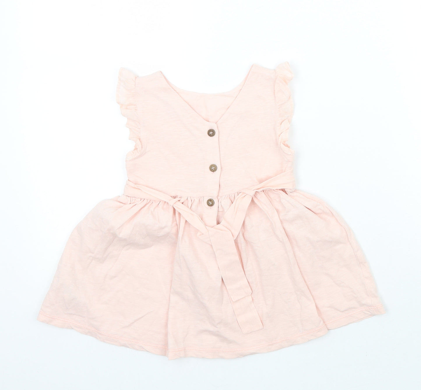 NEXT Girls Pink Floral  A-Line  Size 12 Months