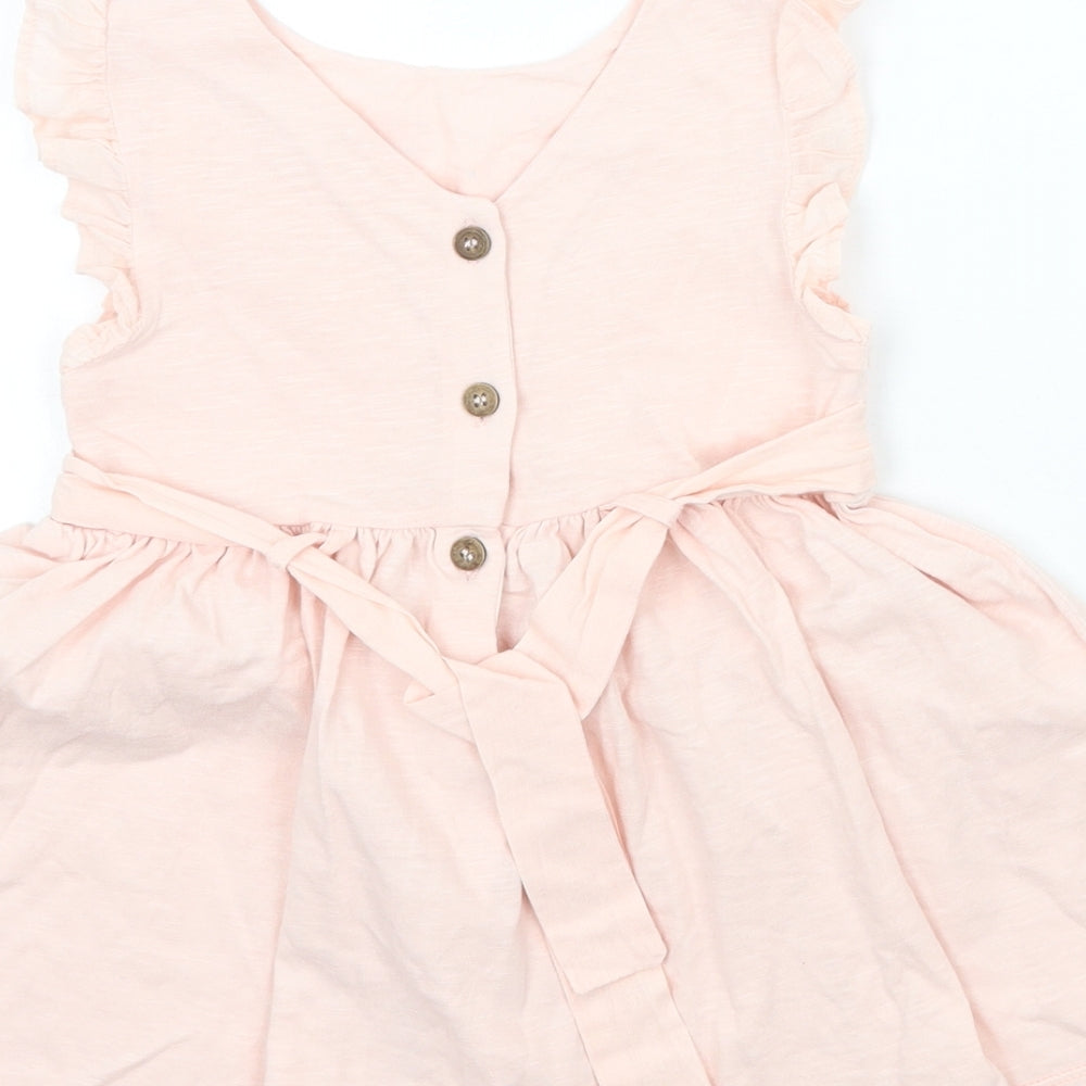 NEXT Girls Pink Floral  A-Line  Size 12 Months
