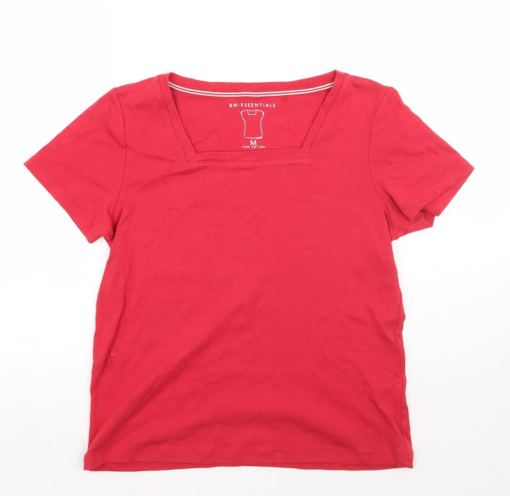 BM Womens Red   Basic T-Shirt Size M