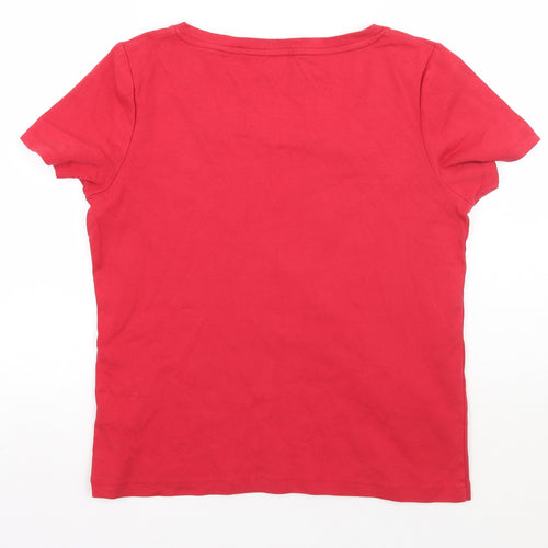 BM Womens Red   Basic T-Shirt Size M