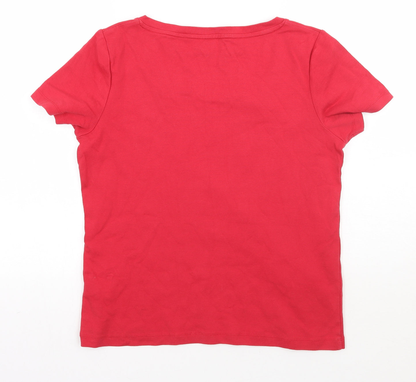 BM Womens Red   Basic T-Shirt Size M