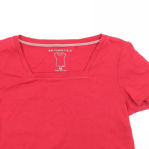 BM Womens Red   Basic T-Shirt Size M