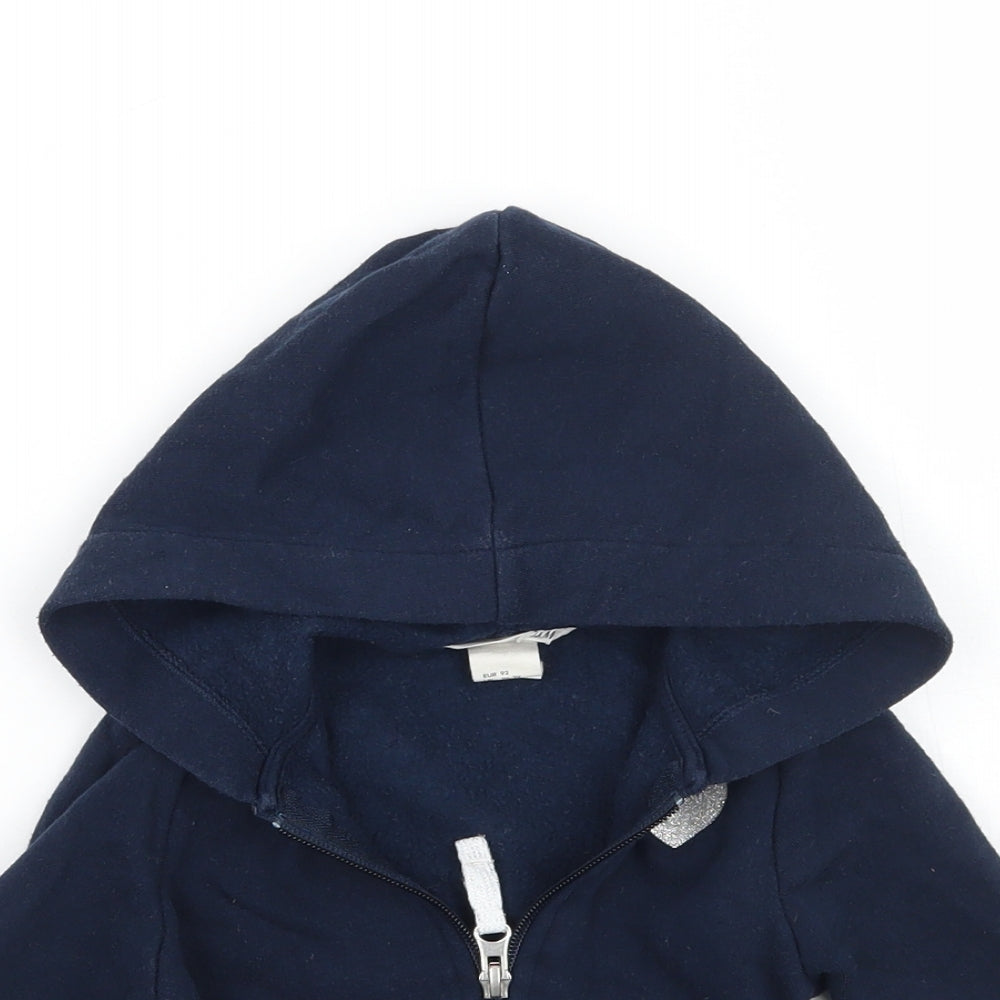 H&M Girls Blue   Jacket Coat Size 2 Years