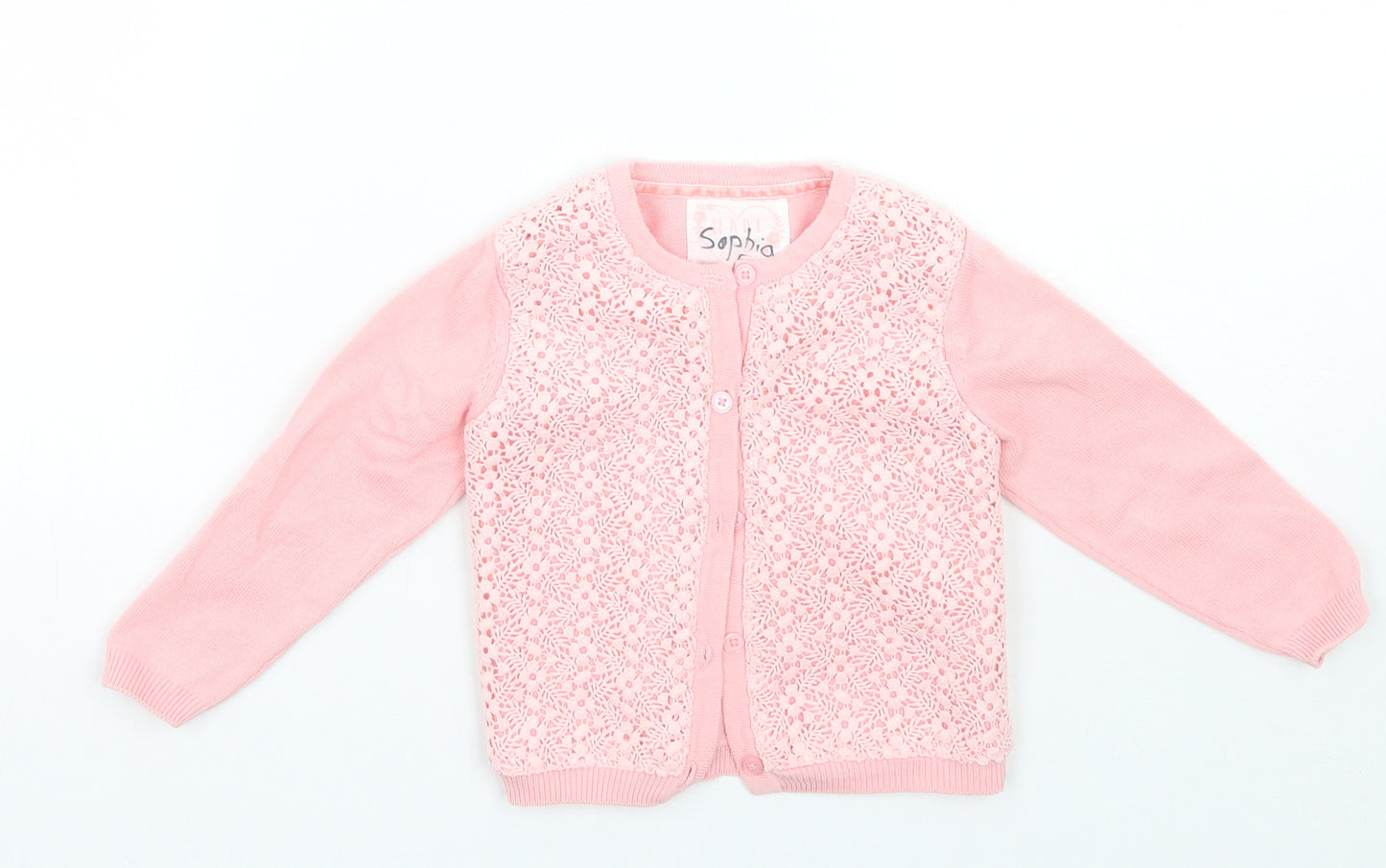 Primark Girls Pink   Cardigan Jumper Size 18-24 Months