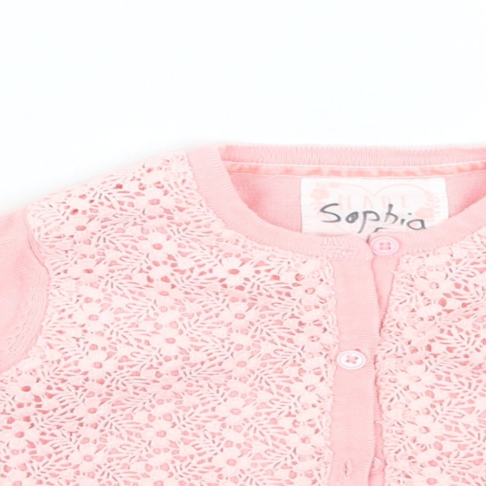 Primark Girls Pink   Cardigan Jumper Size 18-24 Months