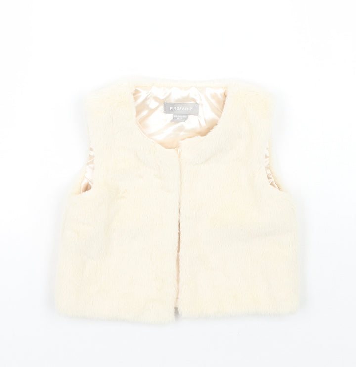 Primark Girls Beige   Gilet Coat Size 24 Months