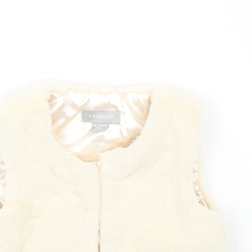 Primark Girls Beige   Gilet Coat Size 24 Months